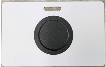 photo of a badge with an RFID tag