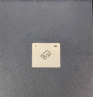 the RFID image on the printer